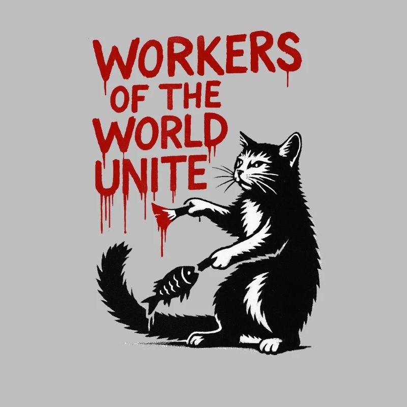 Typographie du chat et du rouge