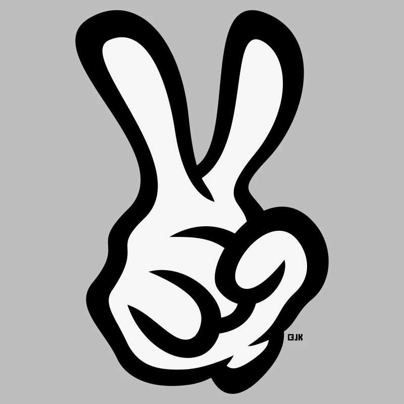 Victory Hand Sign (Right Hand / POS / 2C)