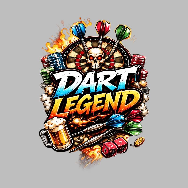 Dart Legend: Fire, Skull & Darts