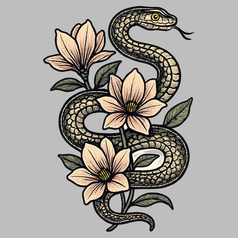 Magnolia des fleurs de serpent