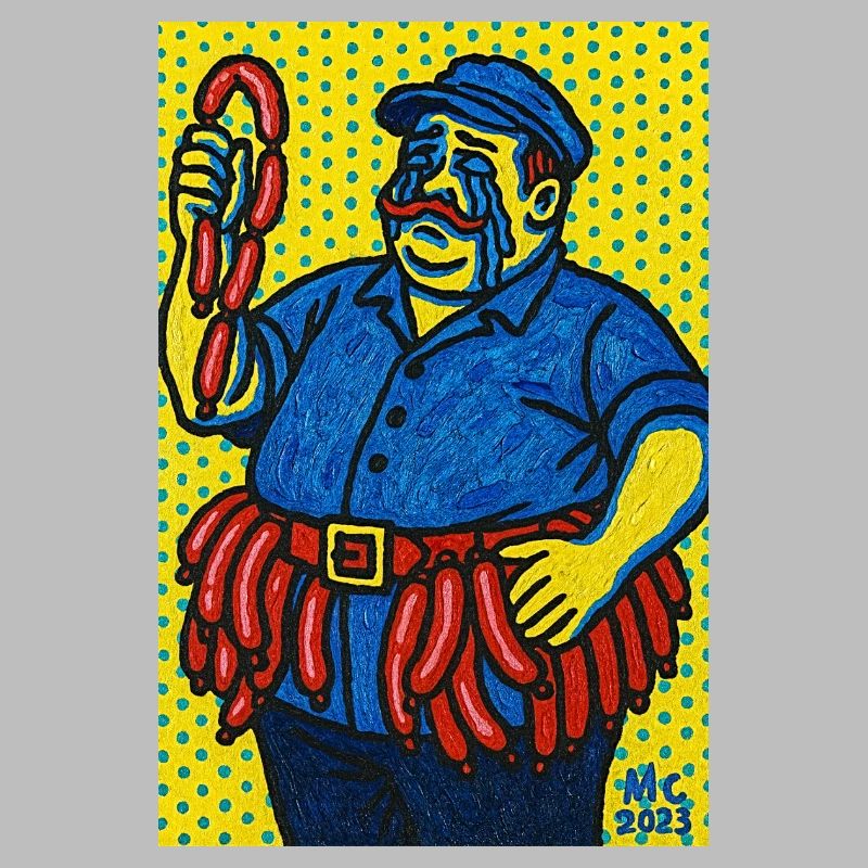 Wurstmann in Pop Art Style