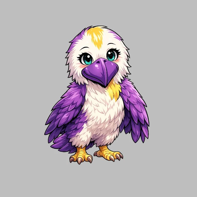 Flame Colored Parrot Cartoon