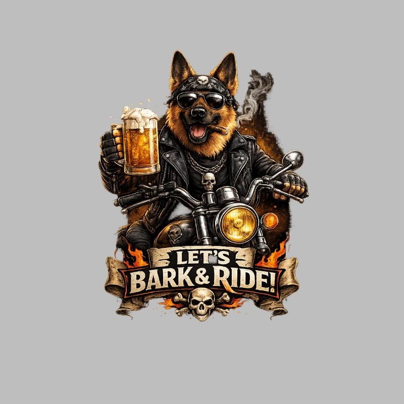 Let’s Bark & Ride – Fun Biker Dog