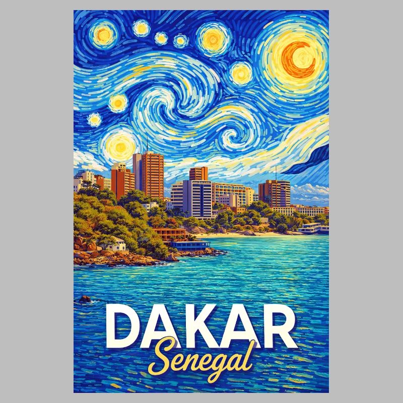 Dakar Senegal Starry Sky Coast