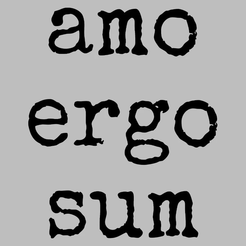 amo ergo sum - ich liebe also bin ich -Spruch