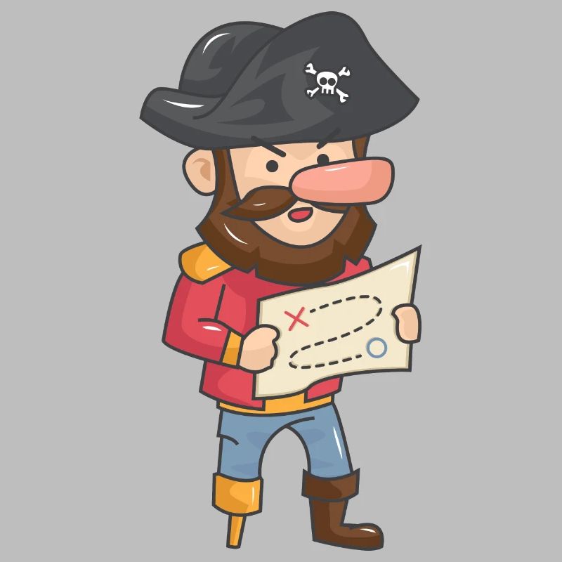 Pirate Pirate Treasure Map X Gift Circle