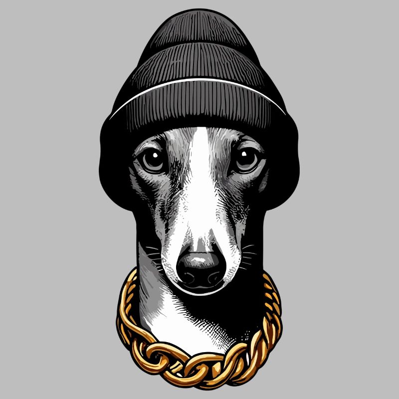 Greyhound dog cool gold chain gift