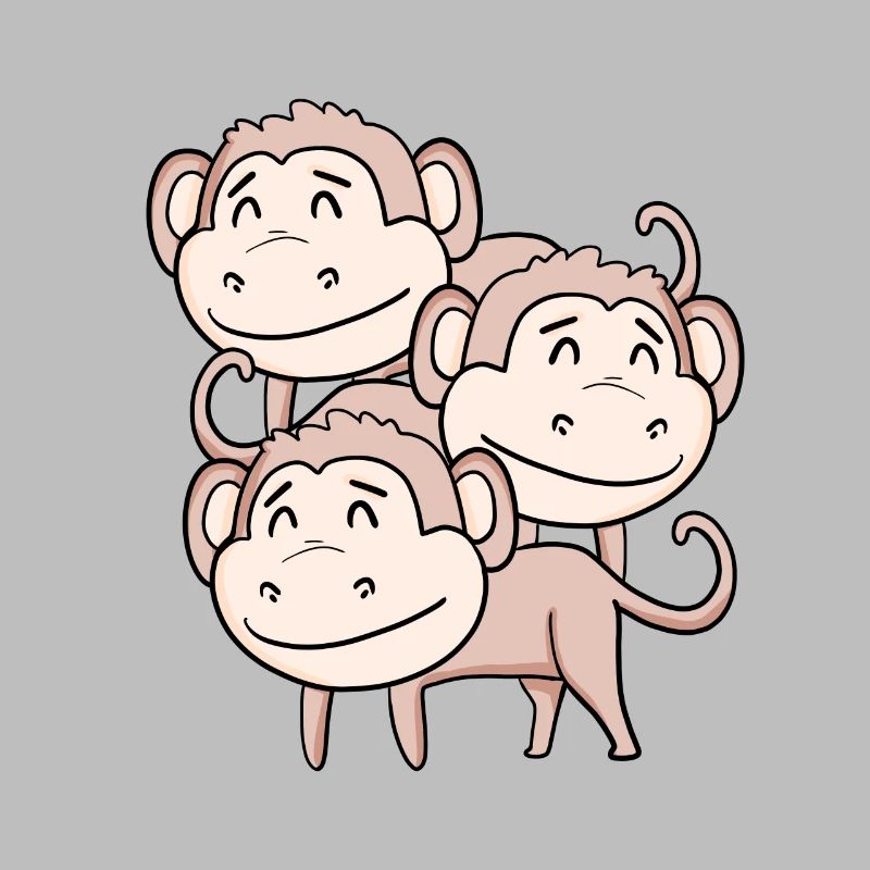 Singes mignons - Singe