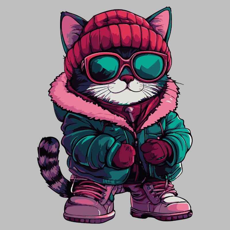 Katze Cool Comic