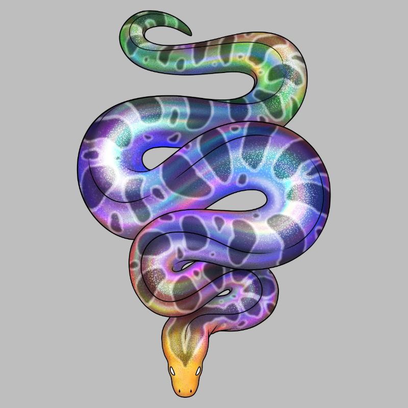Rainbow Neon Snake