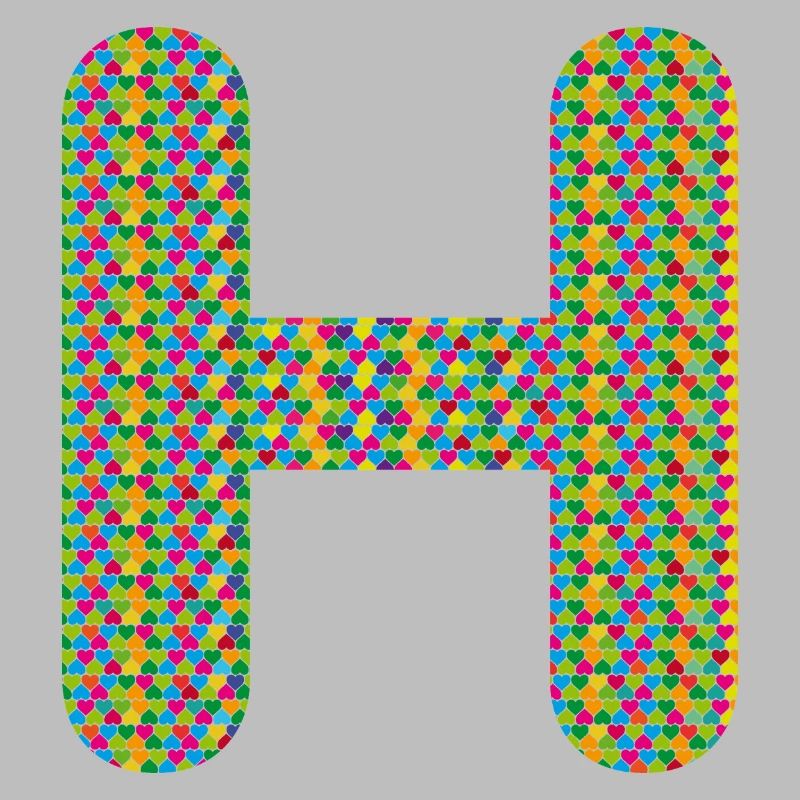 Coeur coloré H Design - Unique et élégant !
