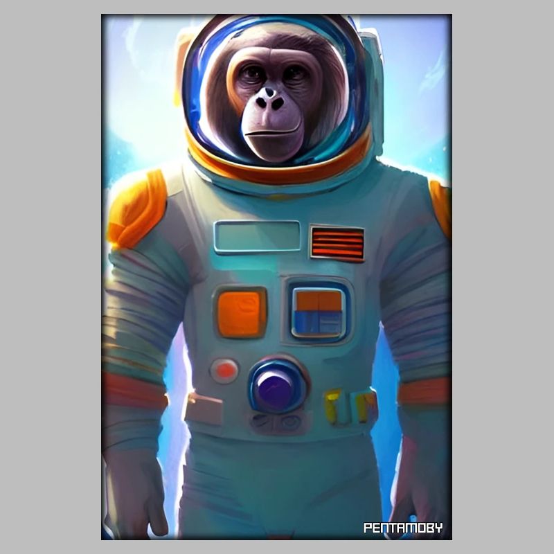 Monkey Animal Astronaute Voyage Dans l’Espace Univers 7