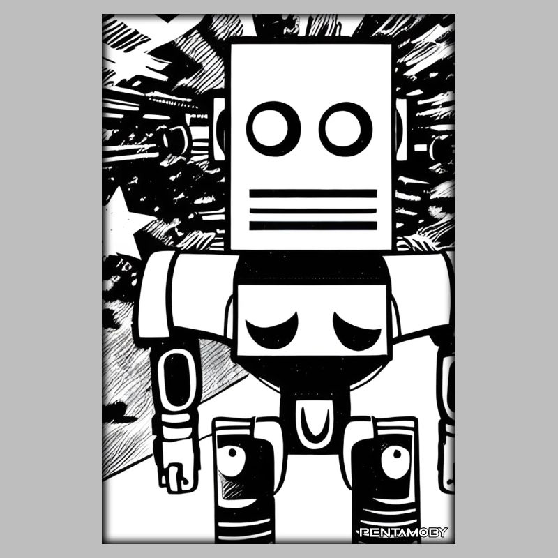 Robot Comic Future Cyborg Machine Technology