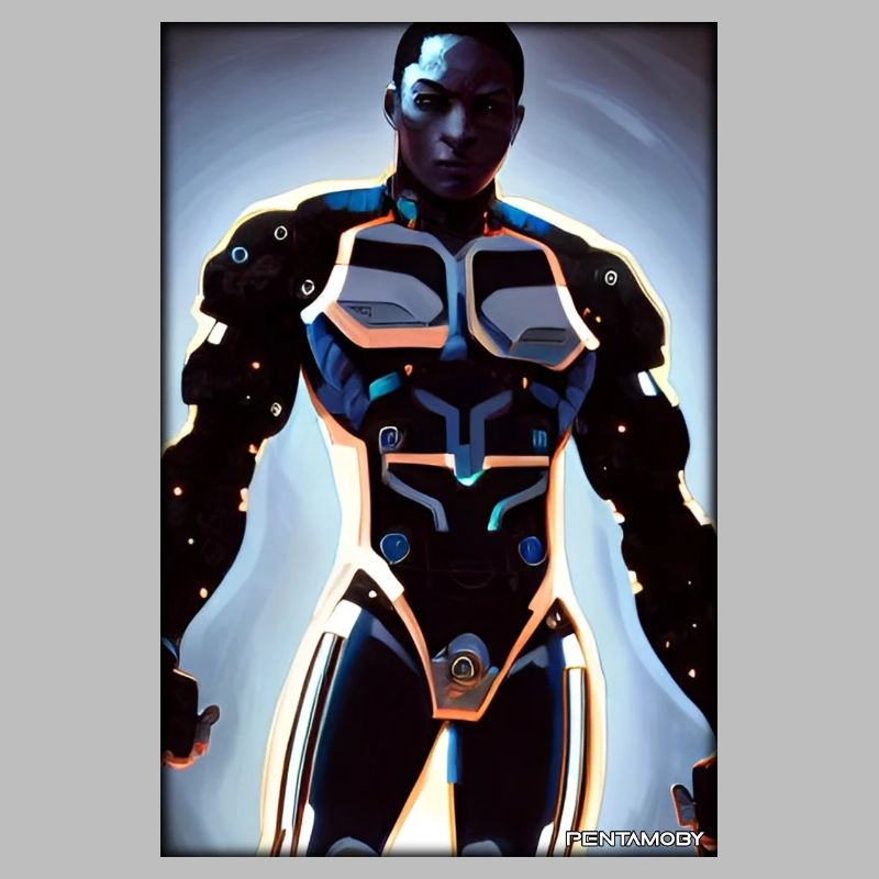 Cyborg Man Future Sci-Fi Machine Technology