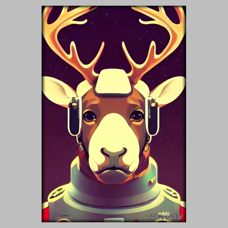 Rentier Astronaut Zukunft Sci-Fi Technik