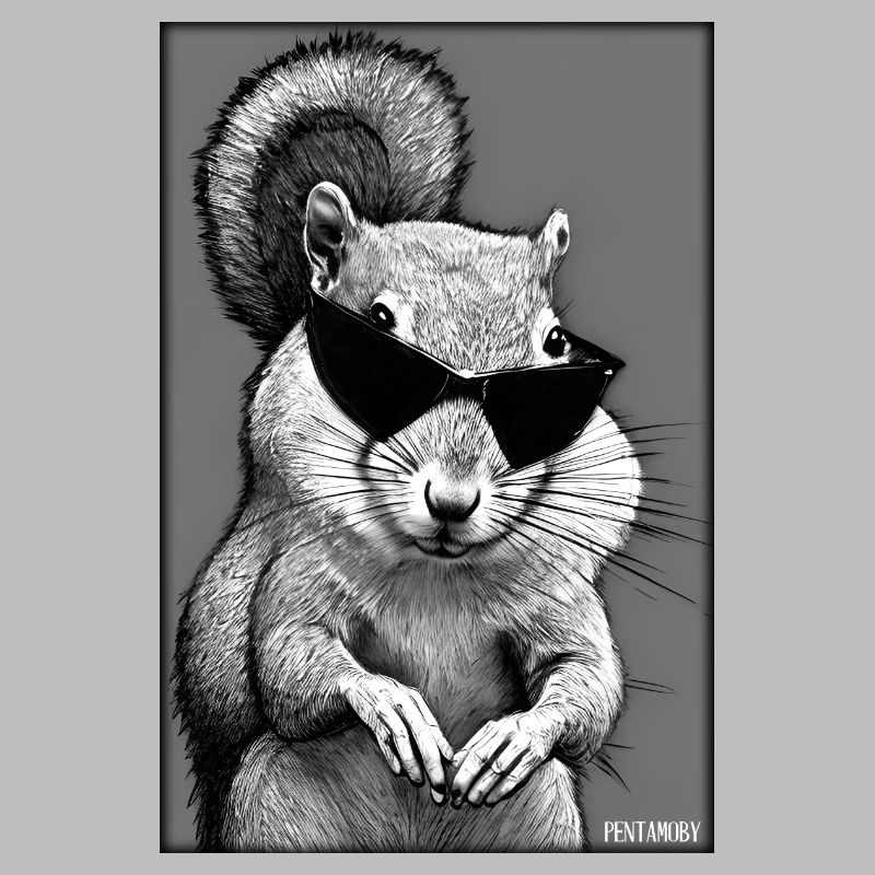 Eichhörnchen Sonnenbrille Wildtier Waldtier Wald
