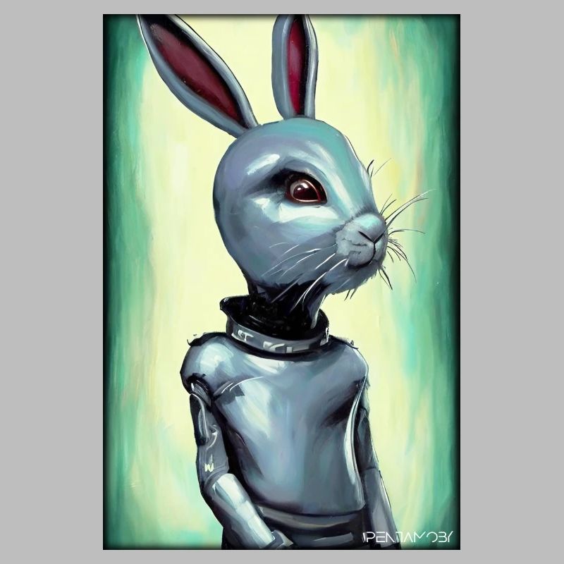 Easter Easter Cyber Future Sci-Fi Animal