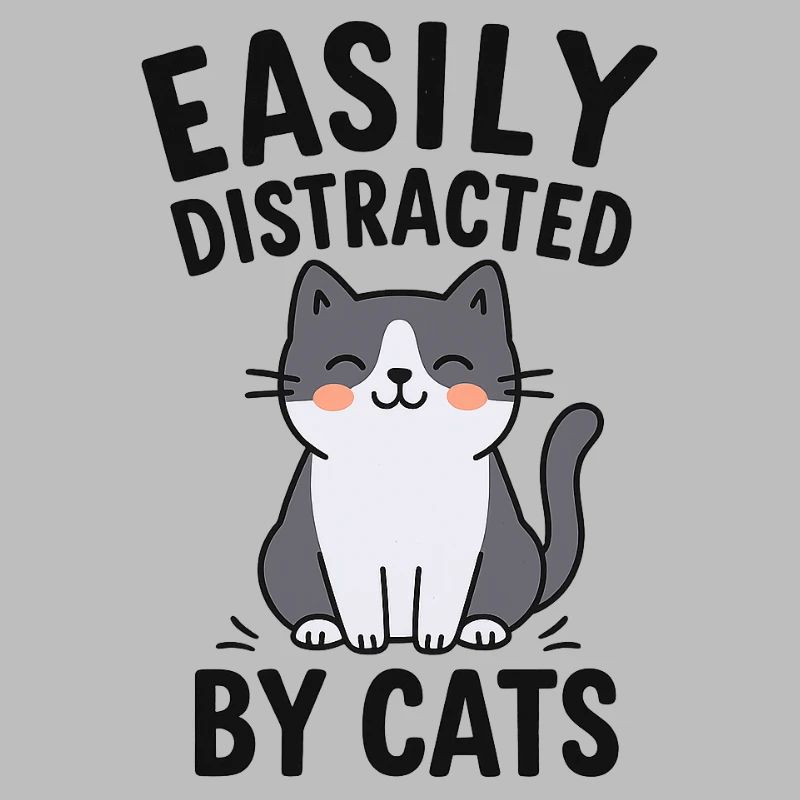 Conception de thème de chat humoristique