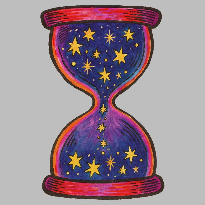 Celestial Hourglass Artistic Pattern