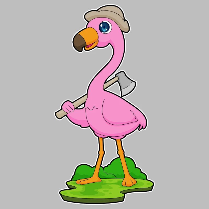 Flamingo Lumberjack Axe