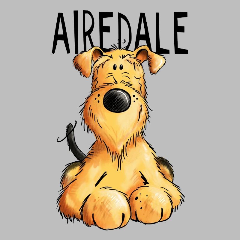 Witziger Airedale Terrier - Hund - Geschenk