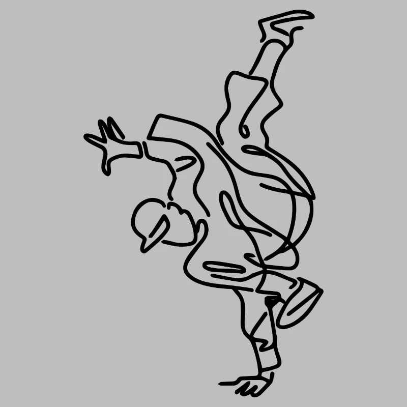 Breakdance Boy Drawing