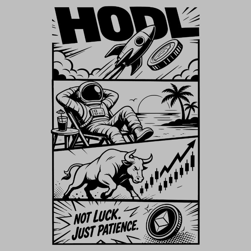 HODL Crypto Rocket Meme