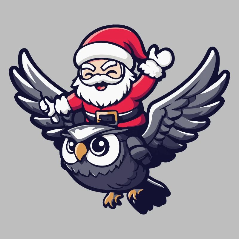 Eule Weihnachtsmann