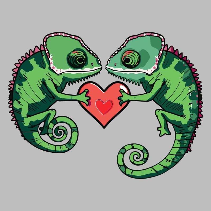 Chameleon Paar Valentinstag