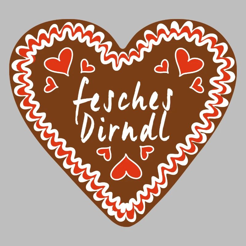 Fesches Dirndl Lebkuchenherz