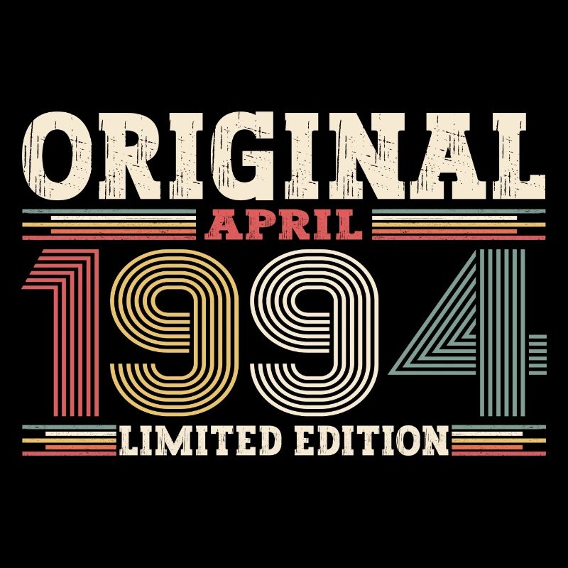 30e anniversaire Original Avril Né en 1994