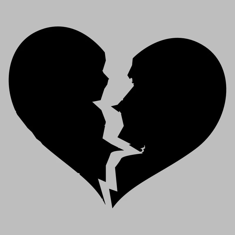 Gebrochenes Herz, broken heart