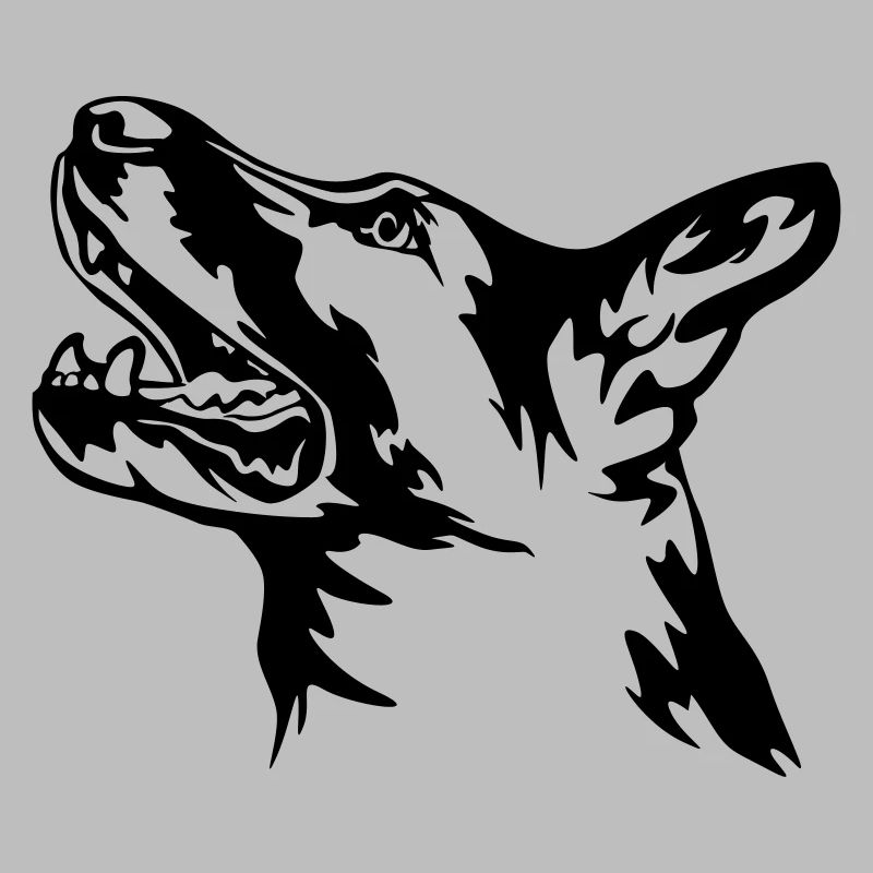 German Shepherd Head