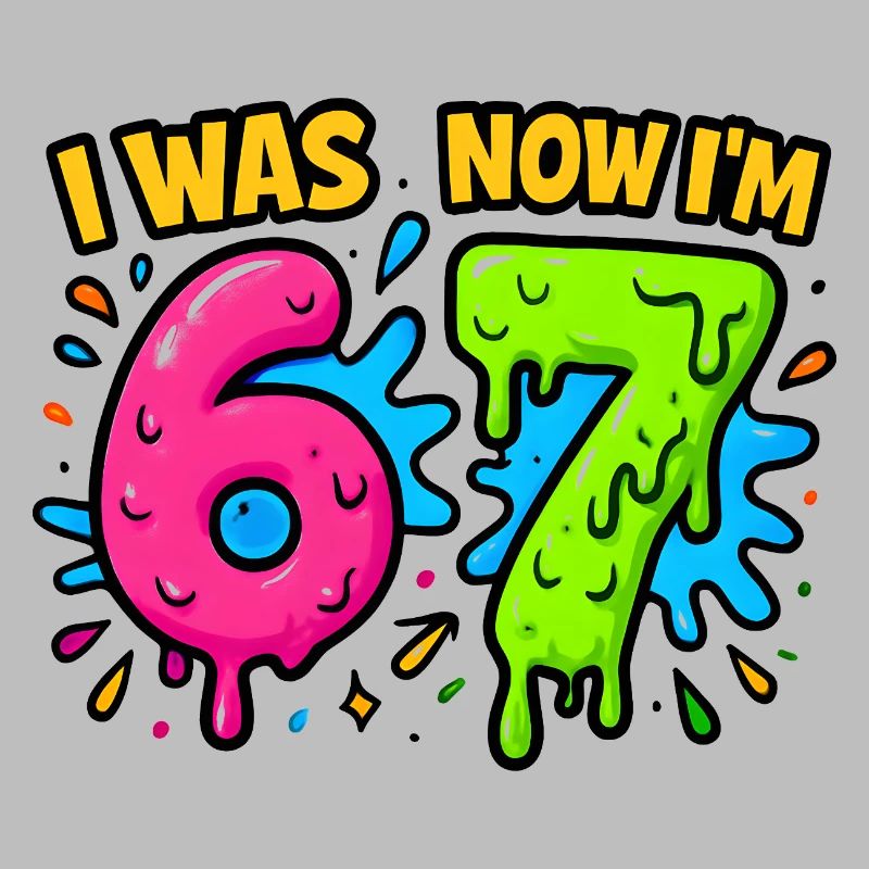 7. Geburtstag Kinder 67 Meme Humor Geschenkidee
