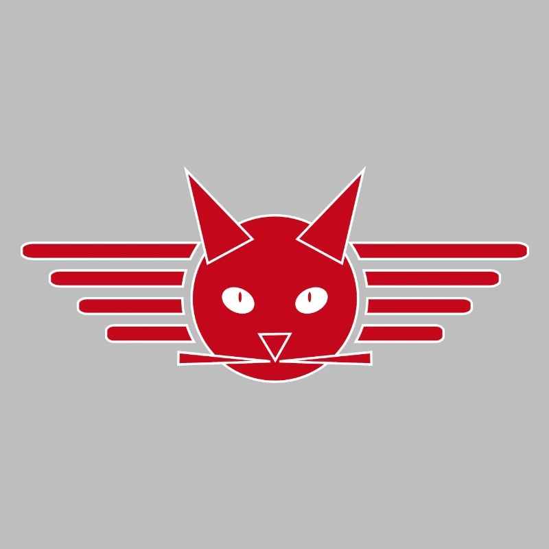 Conception créative de t-shirt Ailes de chat