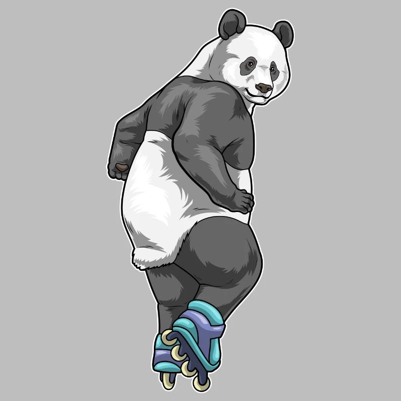 Panda Inline skating roller skates