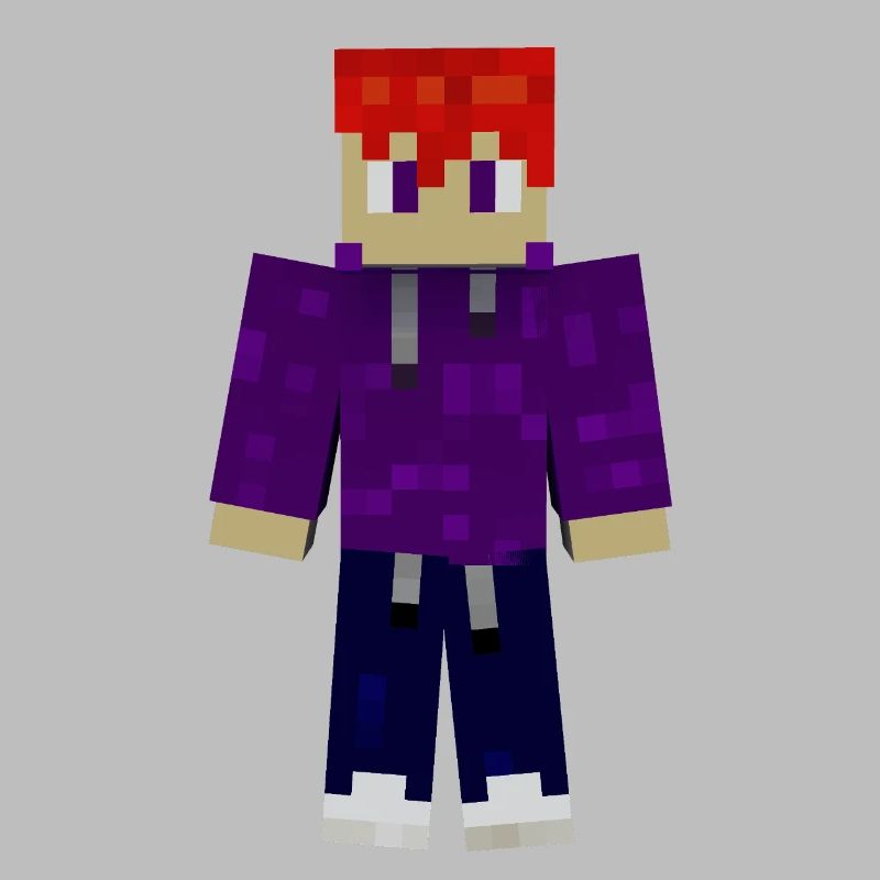Peau de sweat à capuche Pixel violet