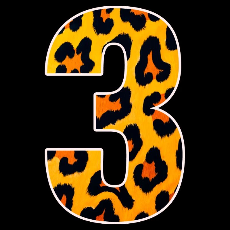 Motif numérique Léopard 3