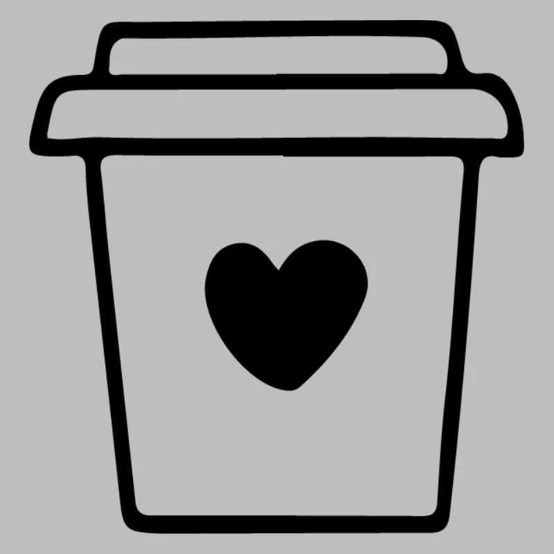 Kaffeebecher mit Herz Morgenmuffel Kaffeetrinker