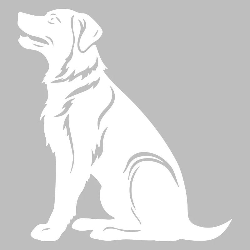 Silhouette de chien Samoyède