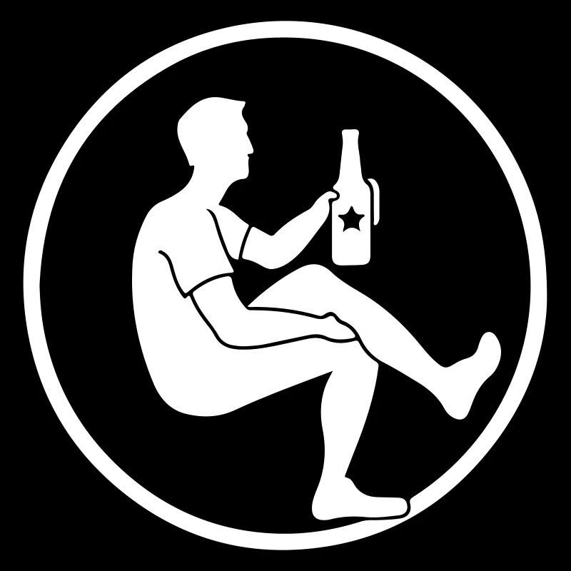 Bier Trinken Silhouette