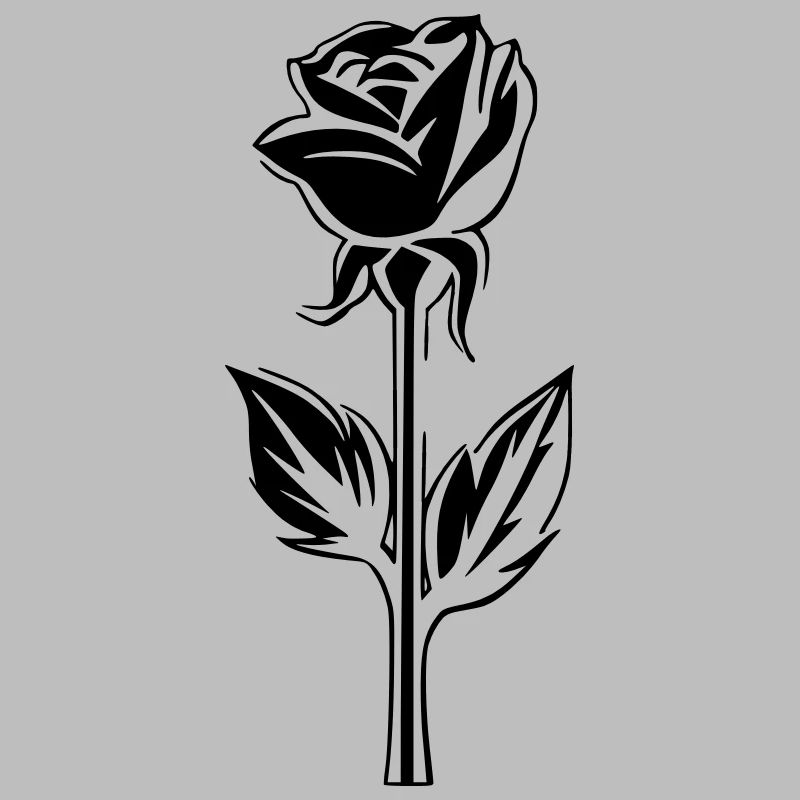 Conception simple de rose fleurie