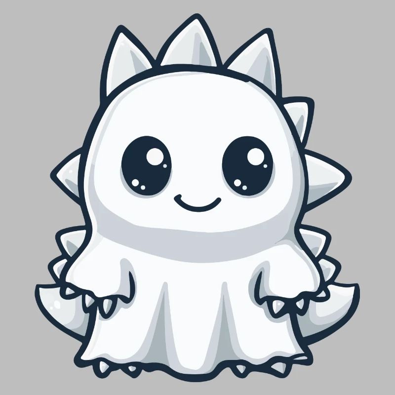 Dinosaur Stegosaurus Halloween Ghost