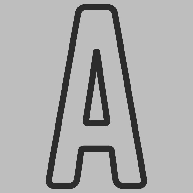 Buchstabe A Typodesign 
