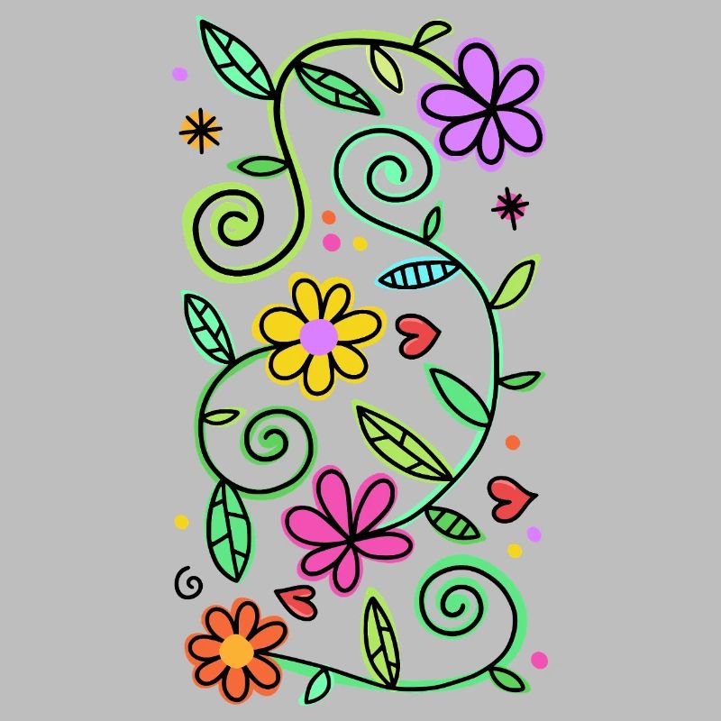 Dekorative Doodle-Gänseblümchen