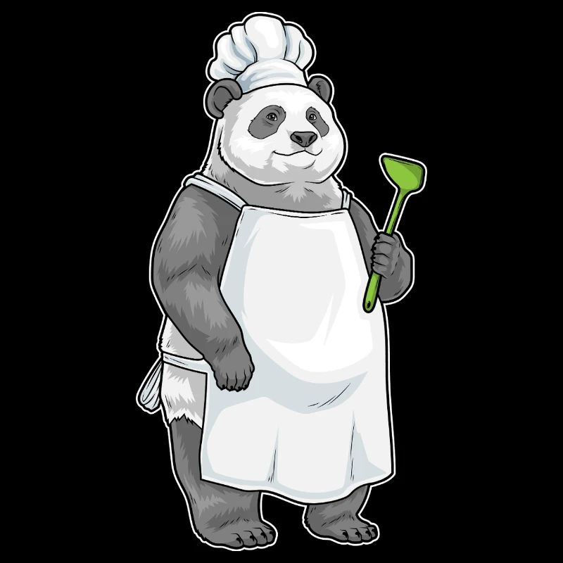Panda Koch Pfannenwender Kochen