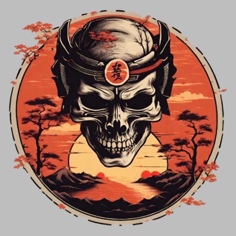 Skull Samurai sunset