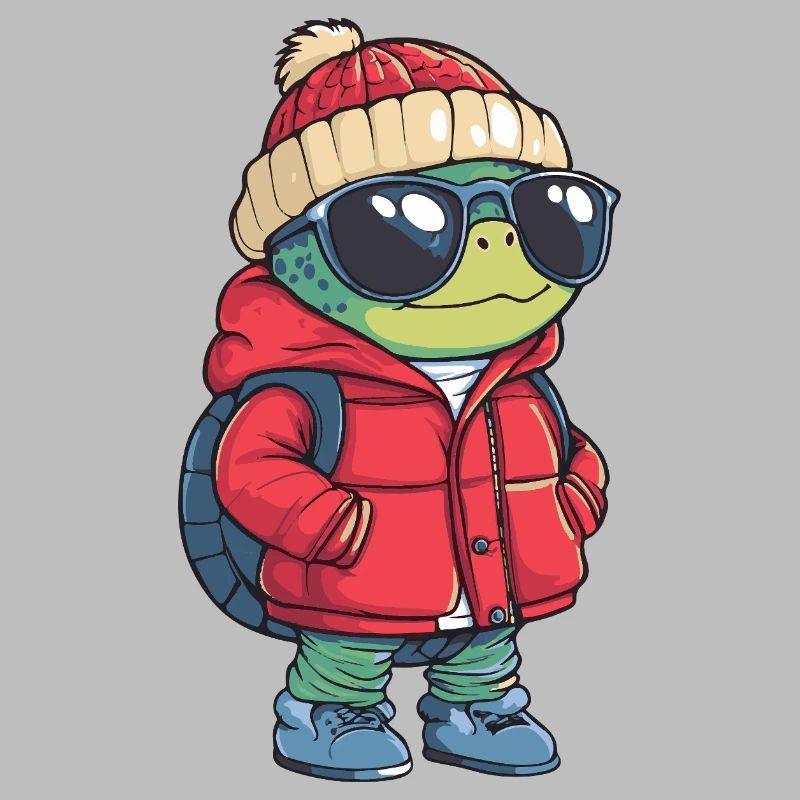 Schildkröte Cool Comic