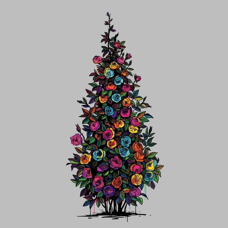 Blütenpyramide Regenbogenfarben