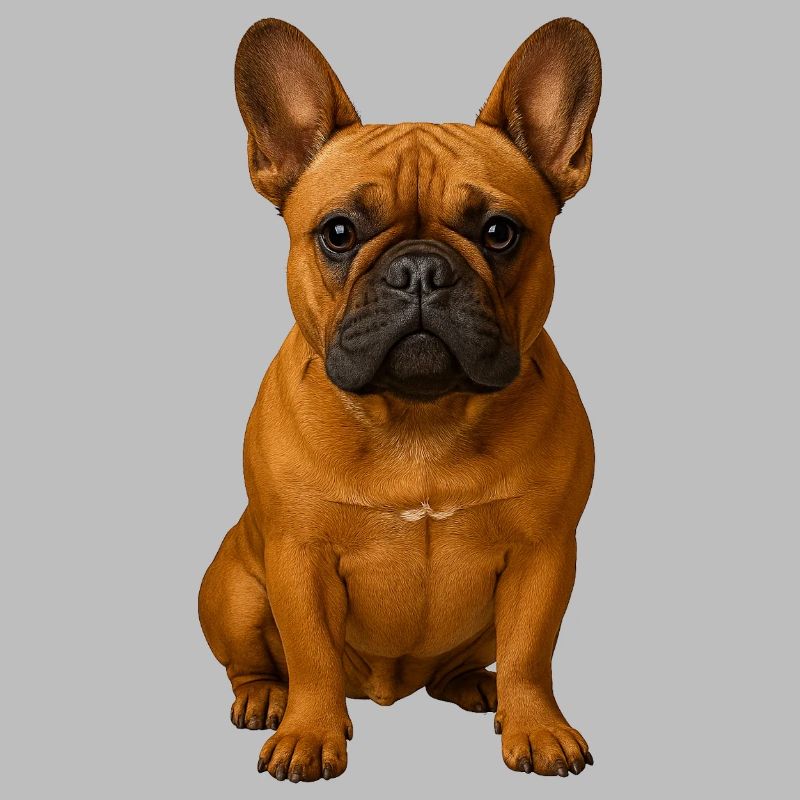 Frenchie Portrait Powerful Pose